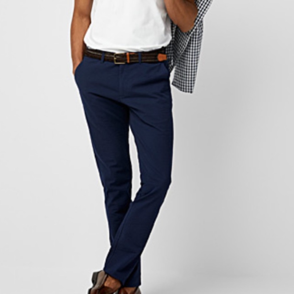 Michael kors pantalon, seersucker straight-leg trousers